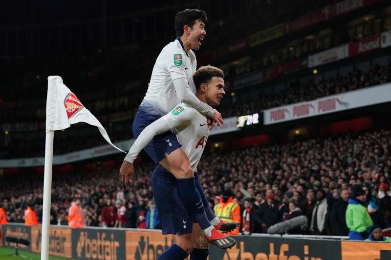 Alli has escaped fine for gesturing the scoreline to Arsenal fans. EFE