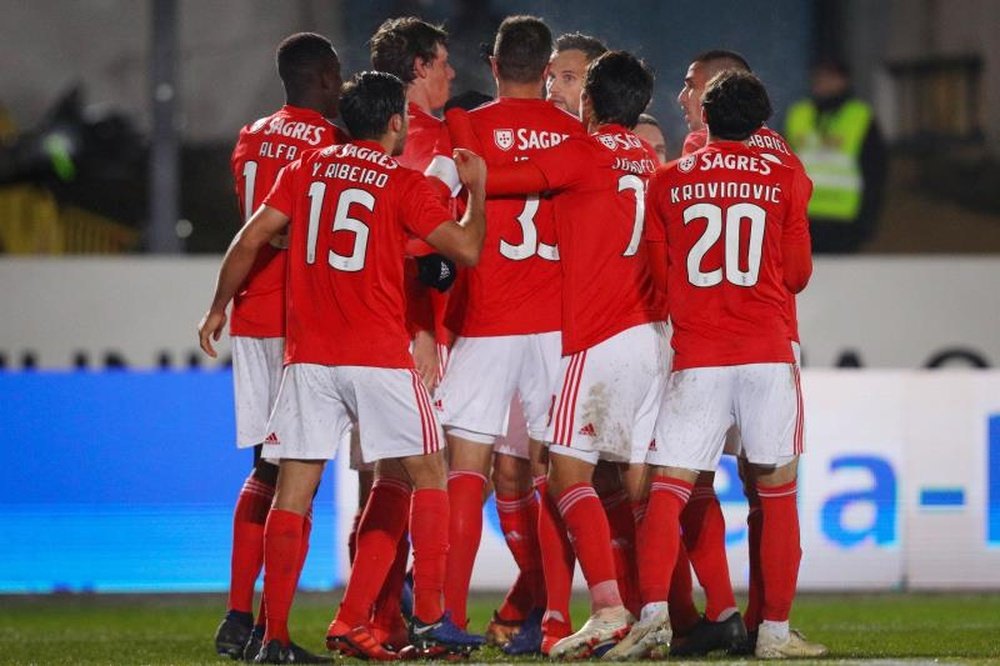 A equipa do Benfica. EFE