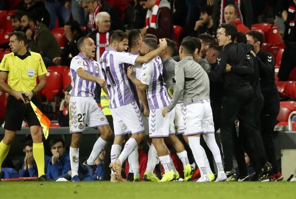 El Valladolid se llevó un punto de Bilbao la pasada campaña. EFE
