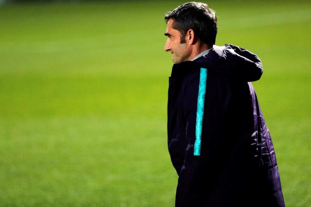 O treinador do Barcelona, Ernesto Valverde. EFE