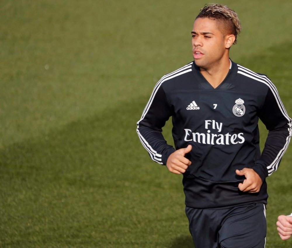 Real Madrid forward Mariano during training. EFE