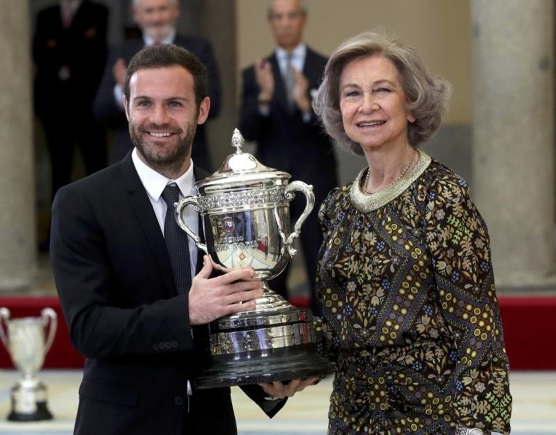 Mata is relaxed about his future at Old Trafford. AFP