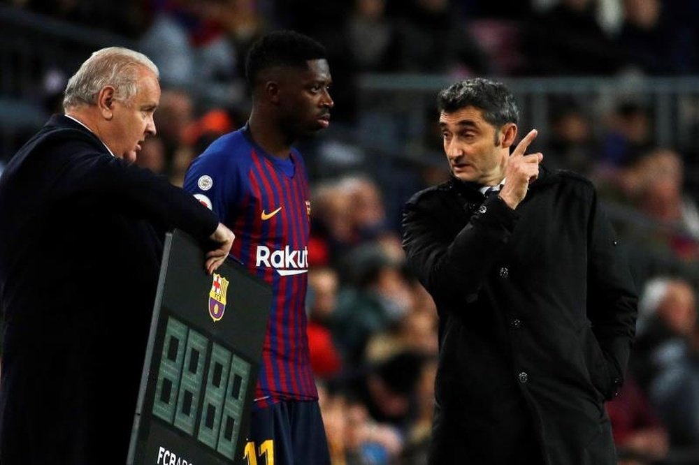 Valverde, préoccupé par le cas Dembélé. Capture/beINSports