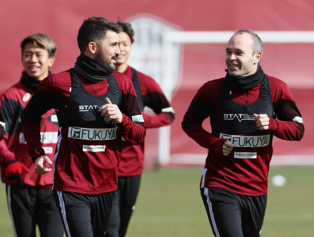 Iniesta y Villa, al banquillo en la Copa Japón. EFE