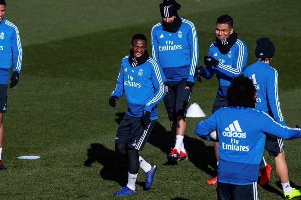 Il Real Madrid torna ad allenarsi. EFE