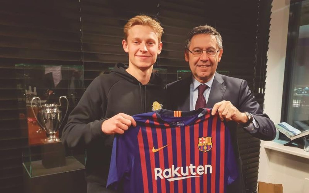 De Jong falou da sua chegada ao Barça. EFE