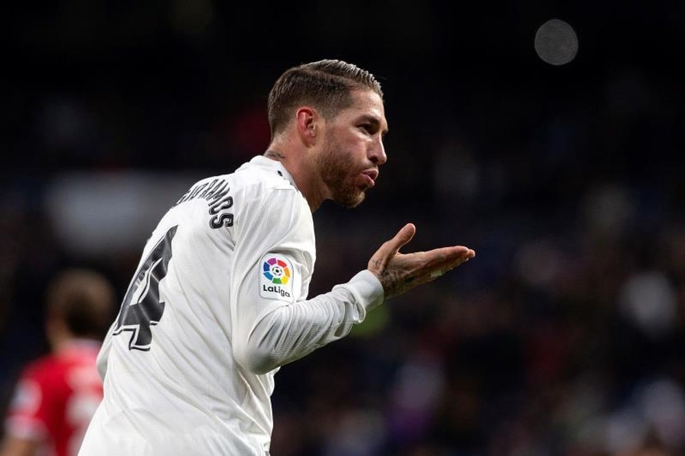 Ramos a marqué cinq buts contre l'Atlético Madrid. EFE