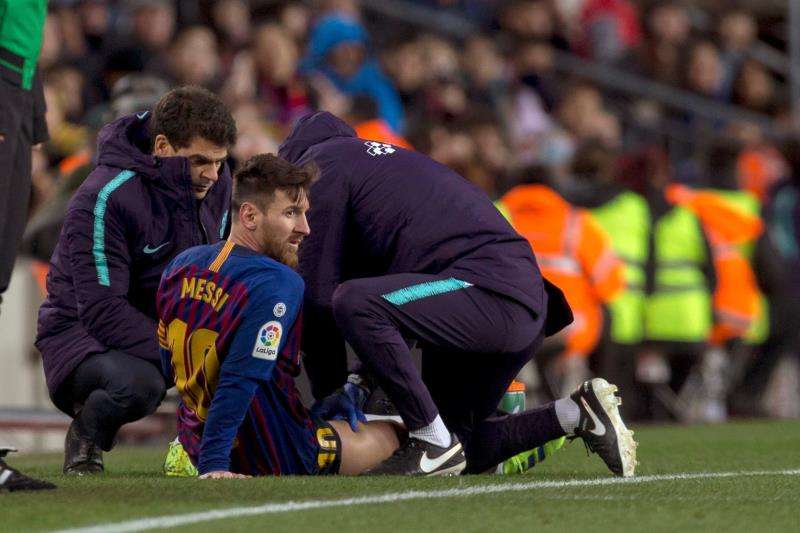 Posible lesión de Lionel Messi