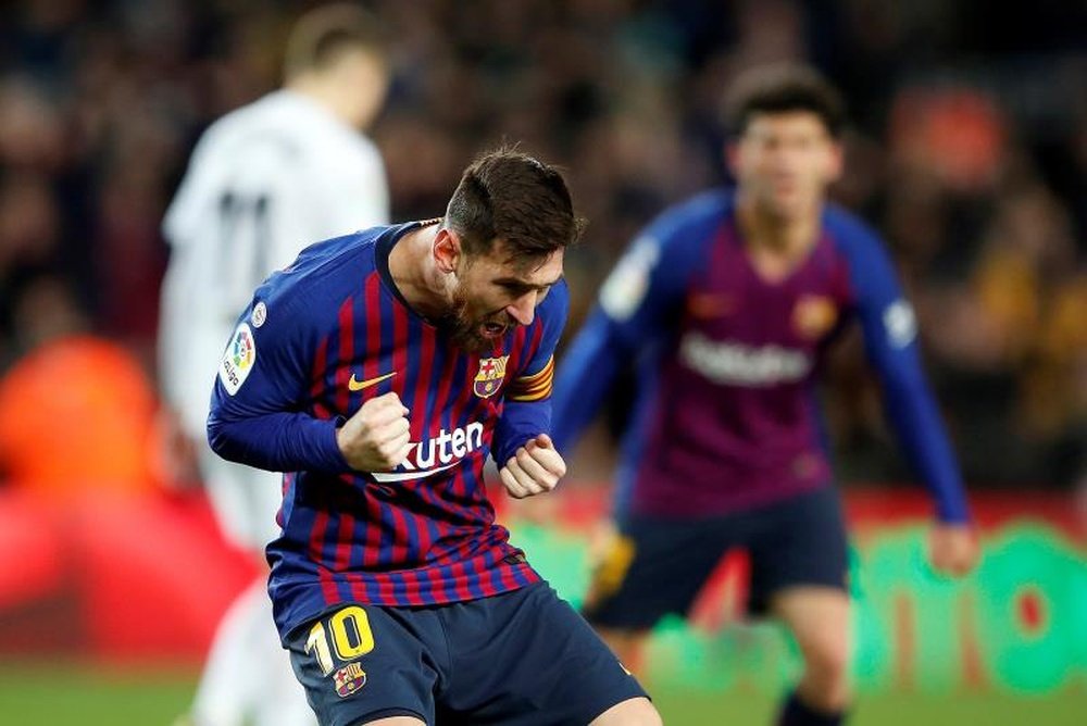 Messi, el líder del gol. EFE
