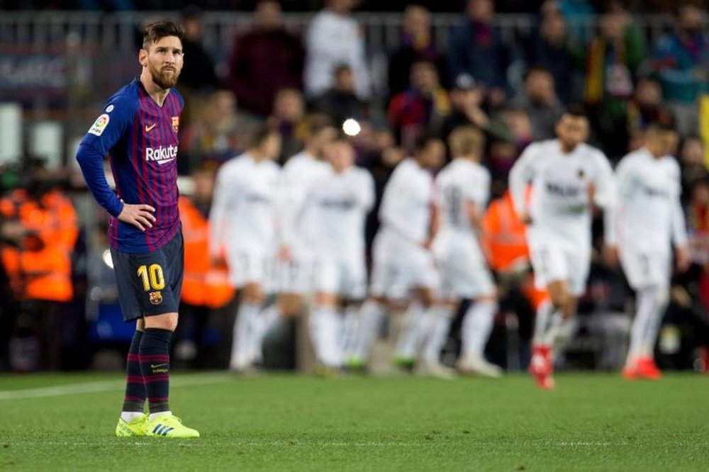 Messi came on from the bench but was unable to find the net for Barca. EFE