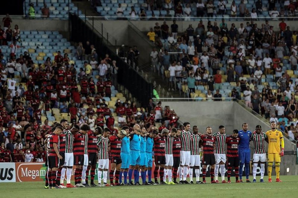 Prováveis escalações de Flamengo e Fluminense. EFE