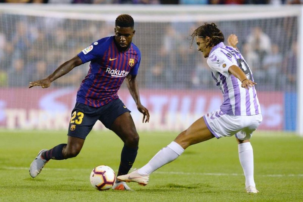 Umtiti a eu beaucoup de mal. EFE