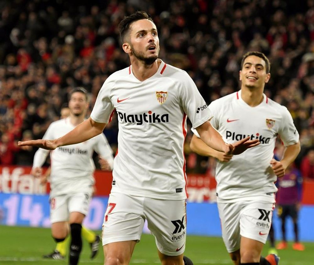 Pablo Sarabia could be heading to Milan. EFE/Archivo