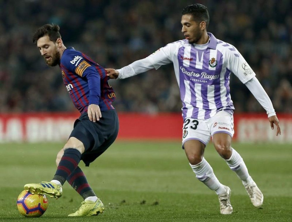 Lionel Messi had a game of mixed fortunes as Barcelona overcame Valladolid. EFE
