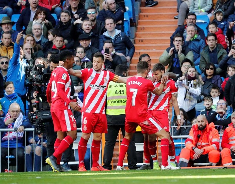 Portu's header sealed the victory for Girona. EFE