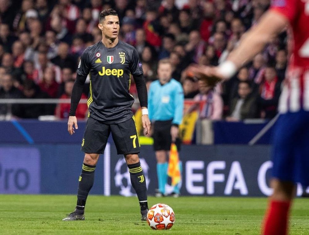Ronaldo against Atletico in the Champions League. EFE