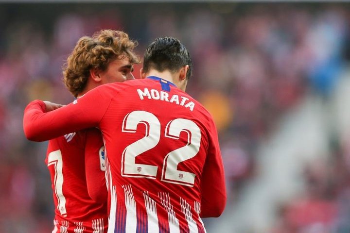 Griezmann could be the key to signing Morata. EFE