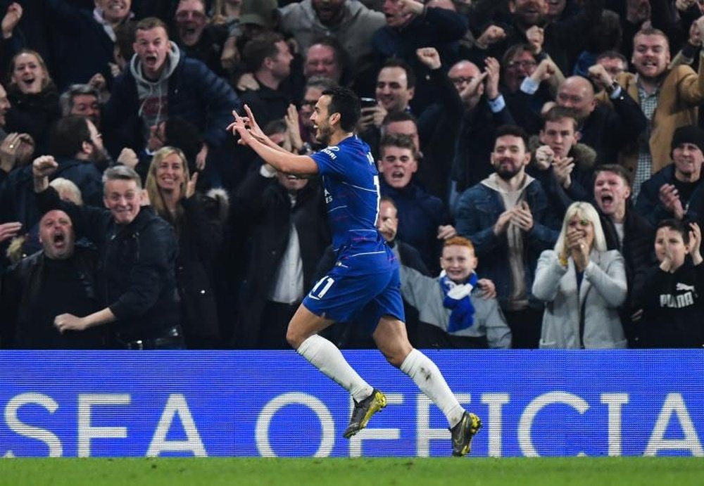 El Chelsea venció por 2-0 al Tottenham. AFP