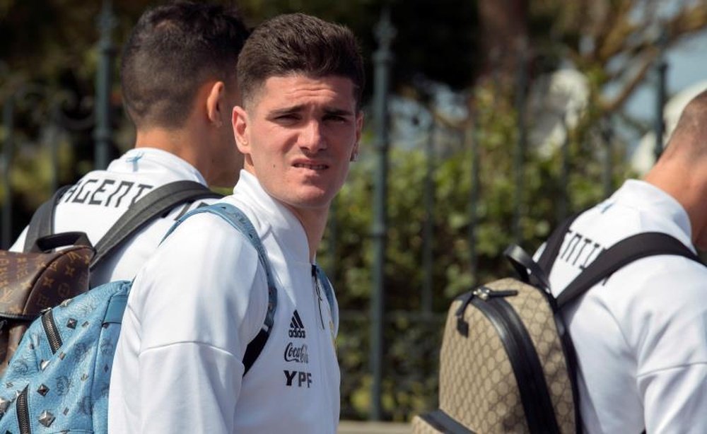 Rodrigo de Paul wants to leave Udinese for a more ambitious club. EFE