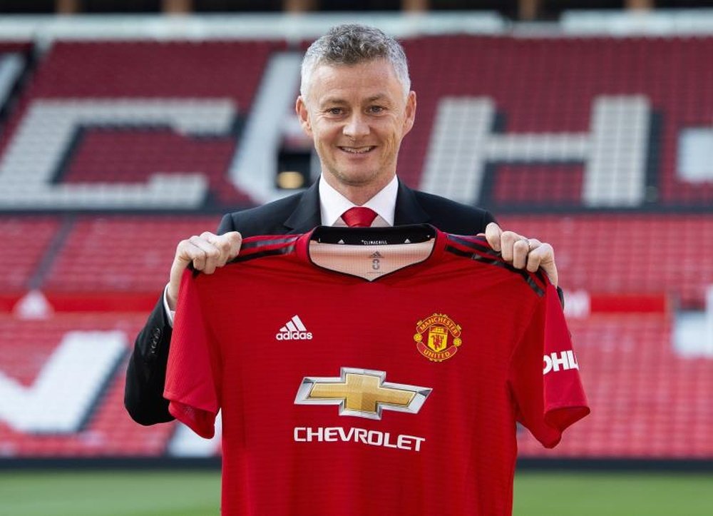 Solksjaer as new manager of United. EFE