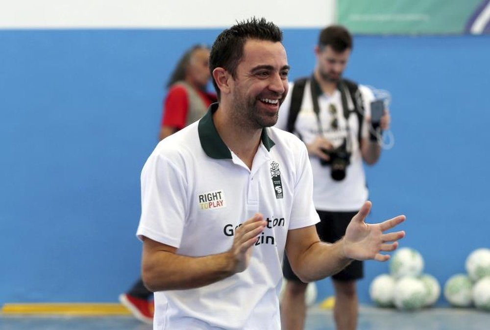 Xavi, leyenda del Barça y España, confirma que en breve cuelga las botas. EFE/Archivo