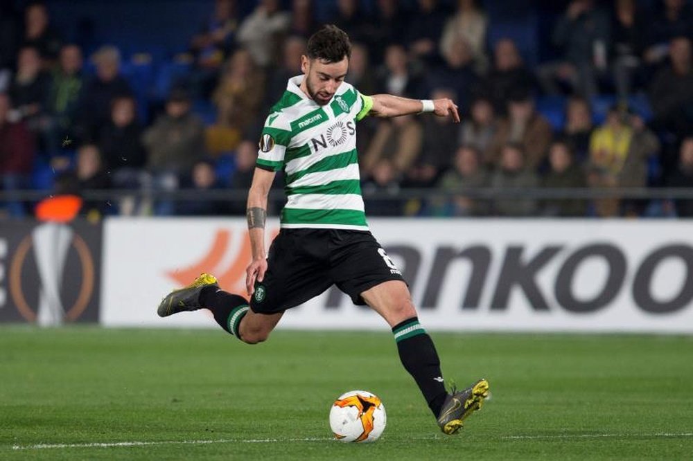 Sporting coach not sure if United target Bruno will stay or leave. EFE/Archivo