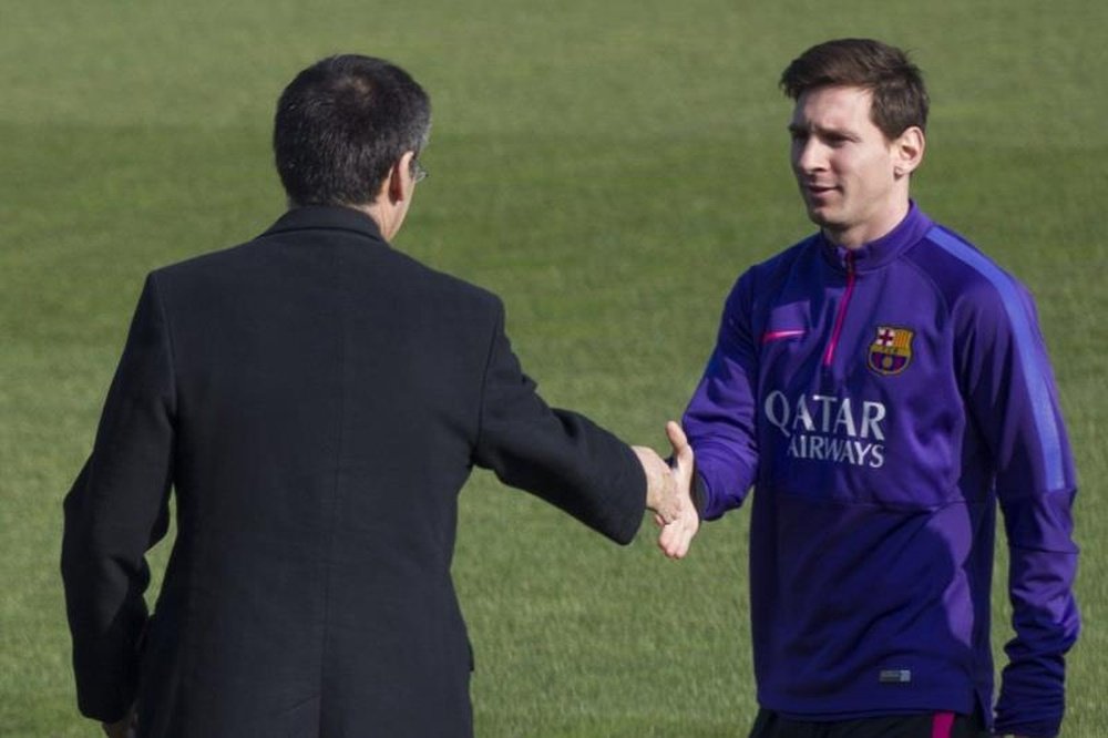 Bartomeu parla della fedeltà di Leo Messi. EFE