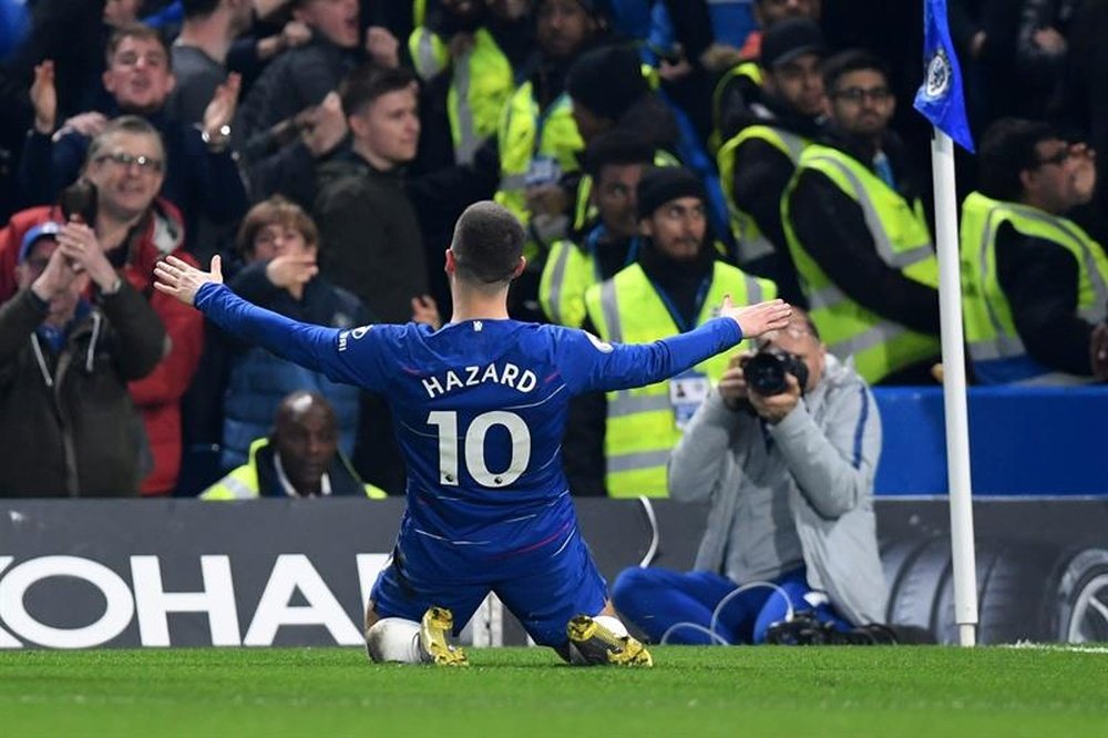 Chelsea accepterait une offre entre 103 et 105 millions pour Hazard. EFE