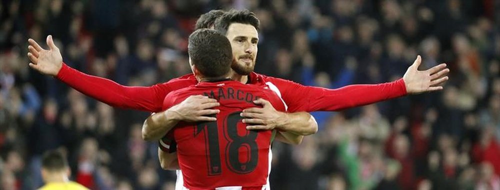 Aduriz es el gran referente para la cantera del Athletic. EFE/Archivo