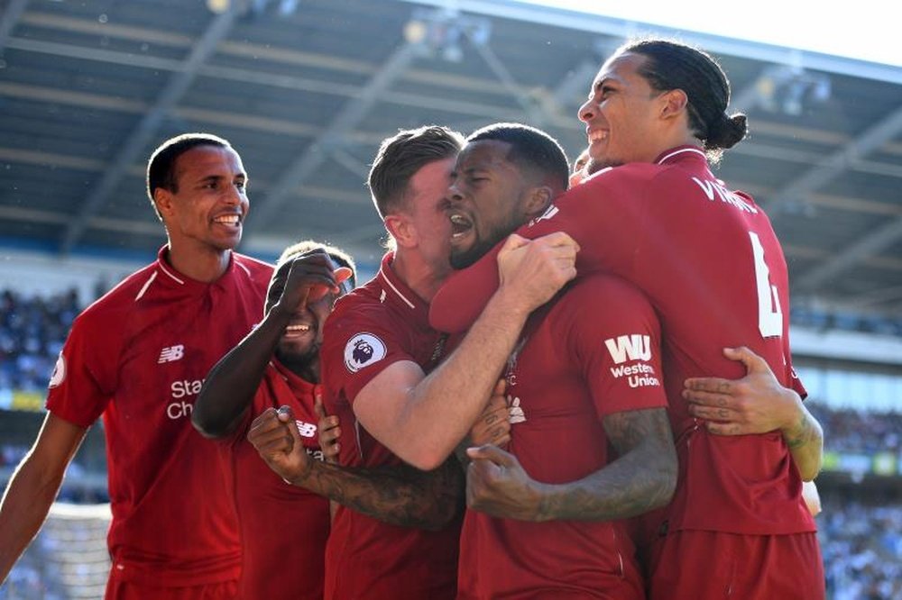 Georginio Wijnaldum scored just his second ever Premier League away goal in the victory. EFE