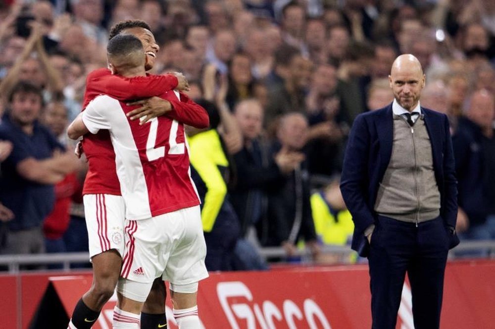 David Neres recebeu elogios de seu técnico Ten Hag. EFE