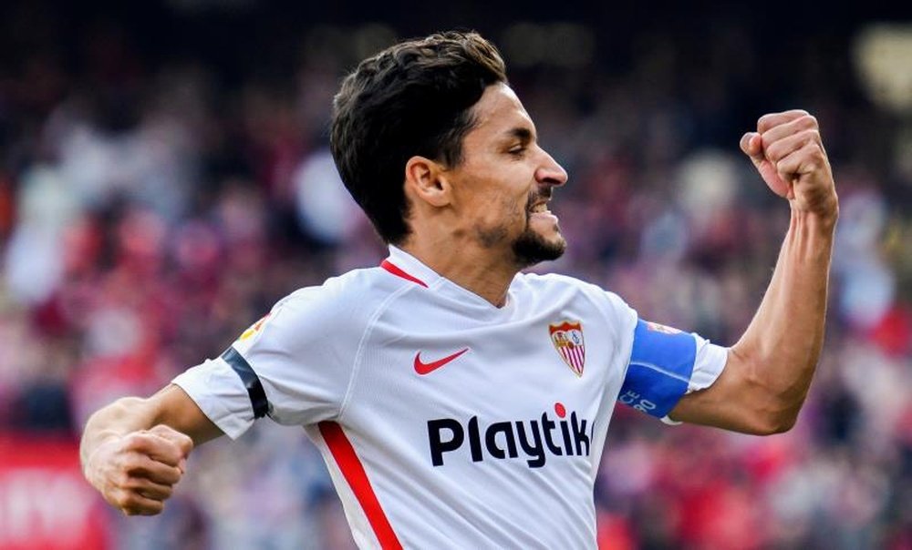 El capitán del Sevilla suma ya 355 encuentros en liga. EFE