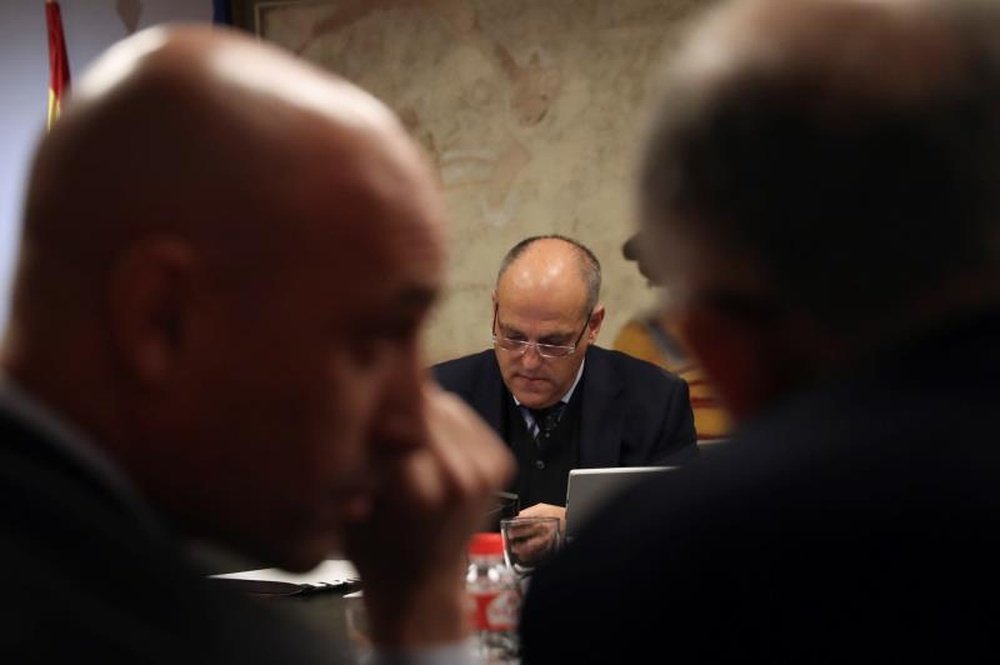 The RFEF ask for Tebas to be sacked. EFE/Archivo