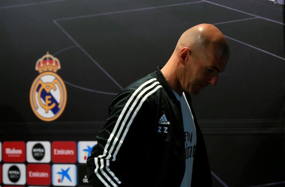 Zinedine Zidane deixou concentração por motivos pessoais. EFE/Archivo