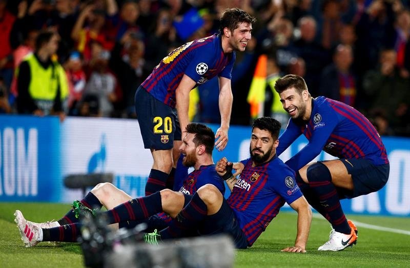 Le onze type des demi-finales aller de Ligue des champions. EFE