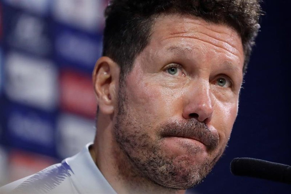 Simeone made it clear that he wants his side to finish 2nd. EFE