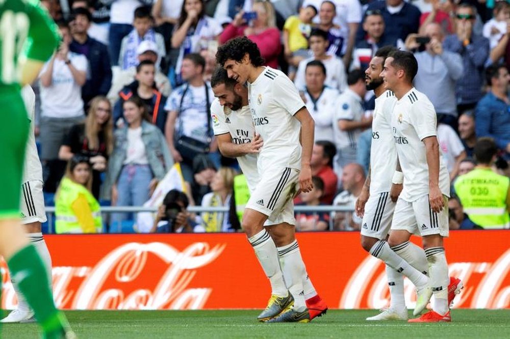 O Real Madrid venceu o Villarreal por 3-2 no Santiago Bernabéu. EFE