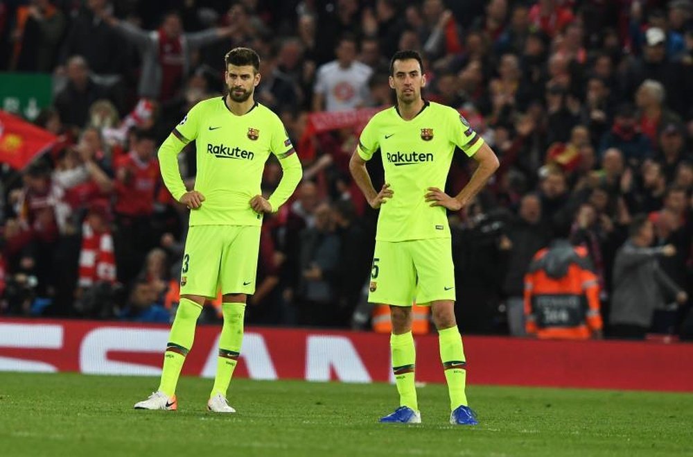 Florentino Pérez habló sobre la derrota del Barcelona en Anfield. EFE