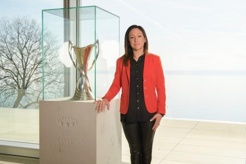 Nadine Kessler habló sobre el cambio en la Champions. EFE/UEFA