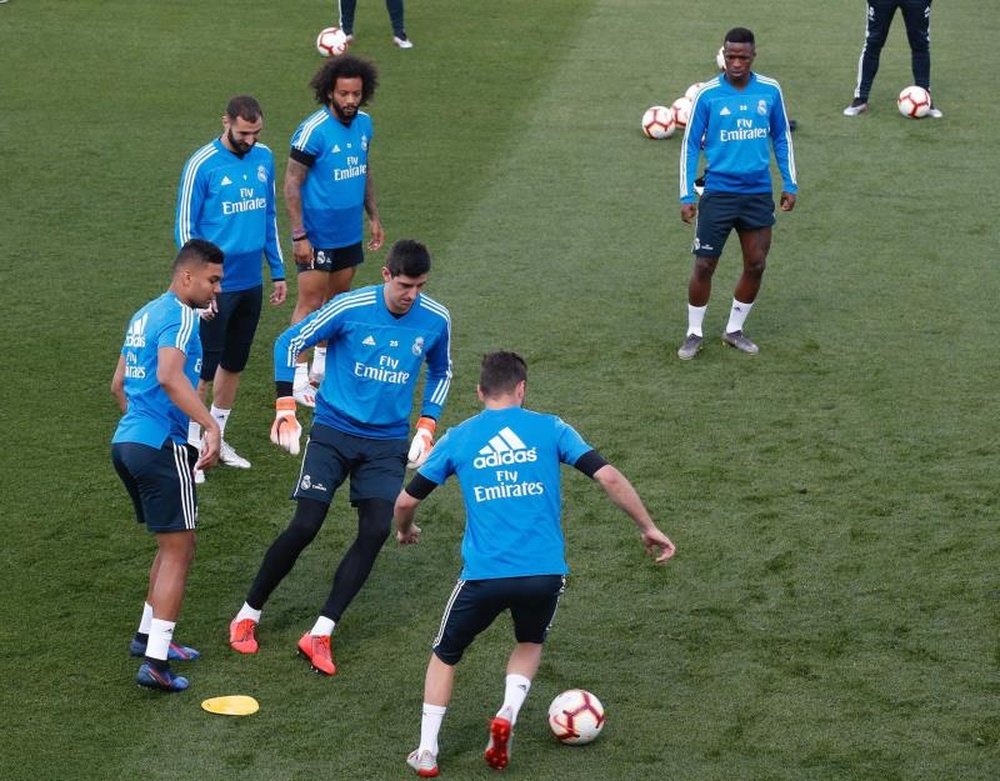 Courtois and Marcelo miss out on training! EFE