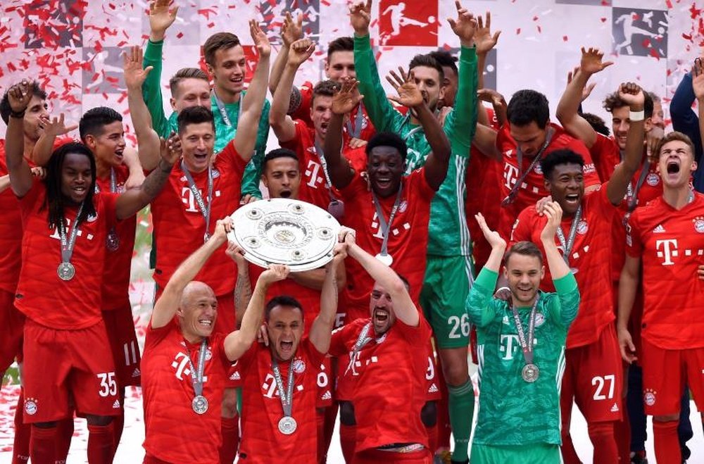 Bayern foi o último a confirmar o título. EFE