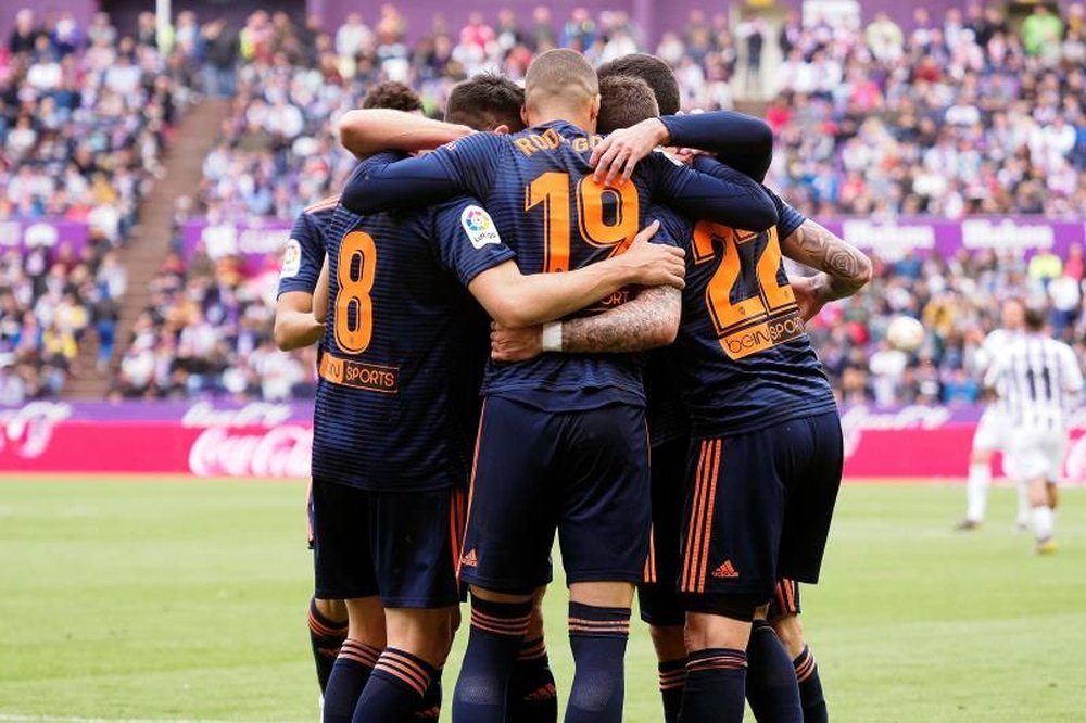 El Valencia cerró la Liga como segundo mejor equipo visitante. EFE