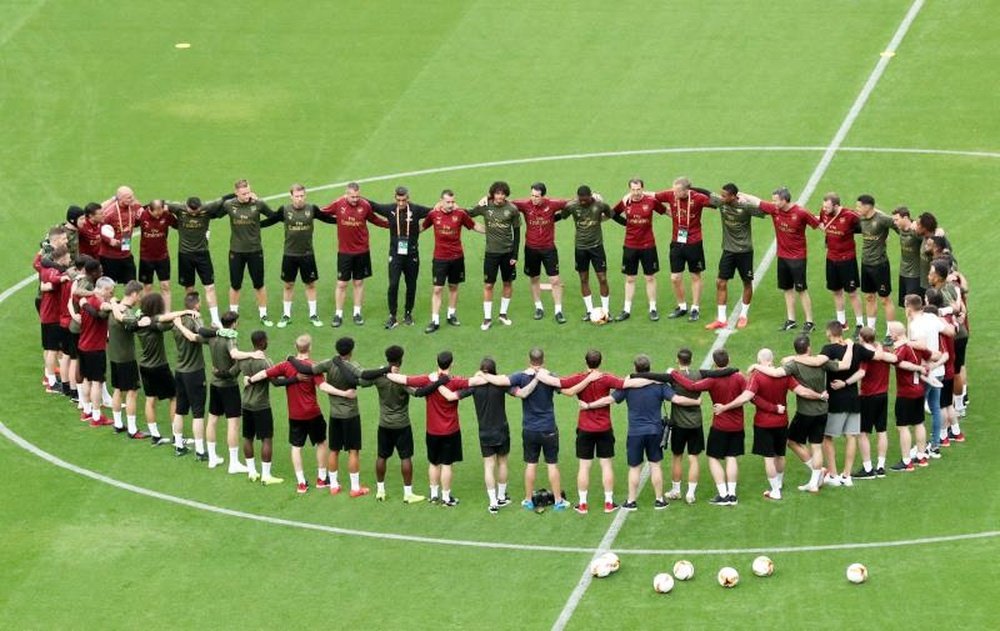 El Arsenal ha vuelto a los entrenamientos, el primero de la Premier que lo hace. EFE/Archivo