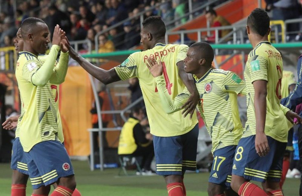Colombia Sub 20 pasó a cuartos de final. EFE
