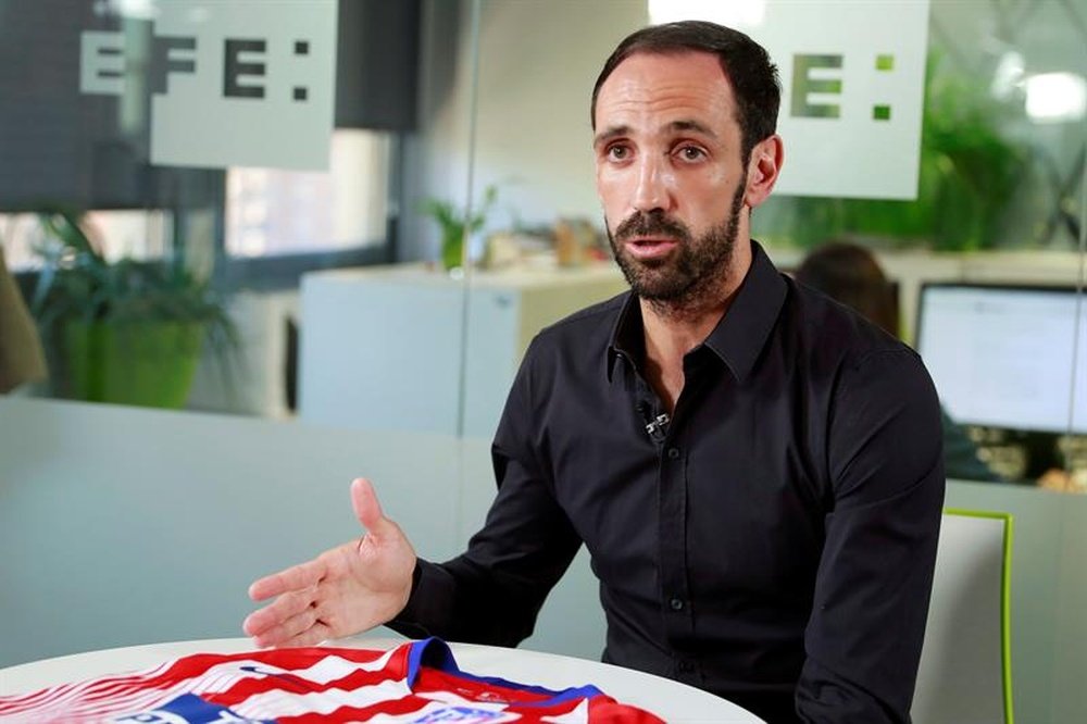 Juanfran passe un message à ceux qui restent à l'Atlético de Madrid. EFE