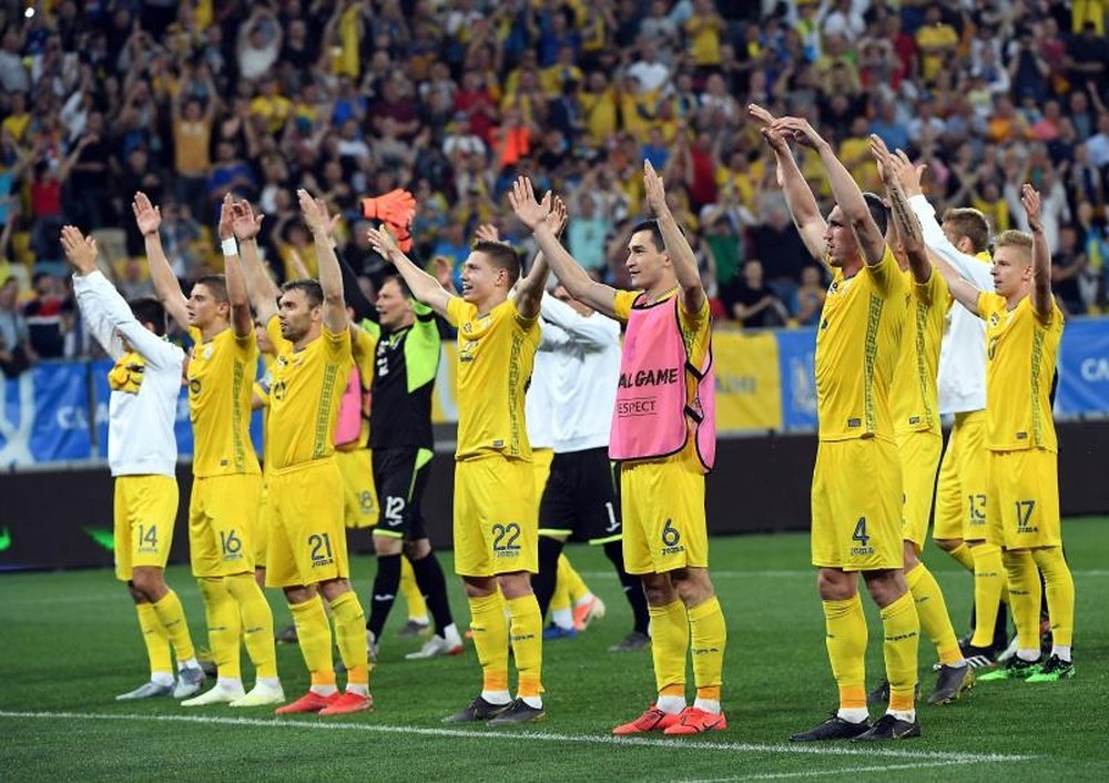 Ucrania logró la victoria sobre Lituania. EFE