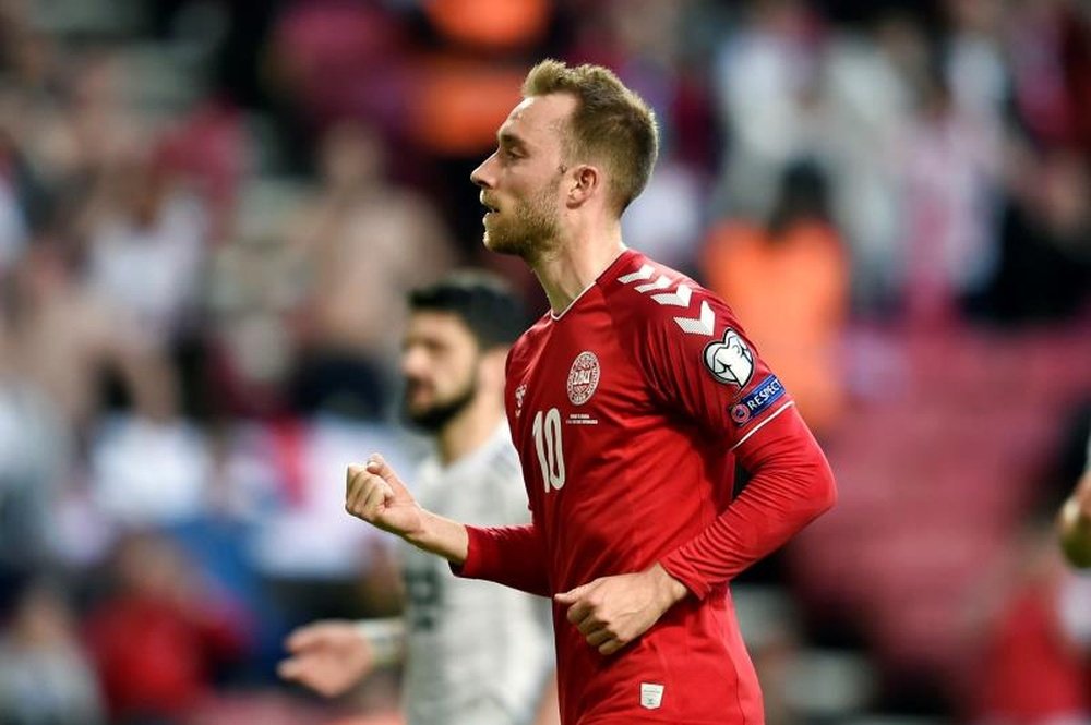 La liste du Danemark pour ses matches de qualification pour l'Euro 2020. EFE