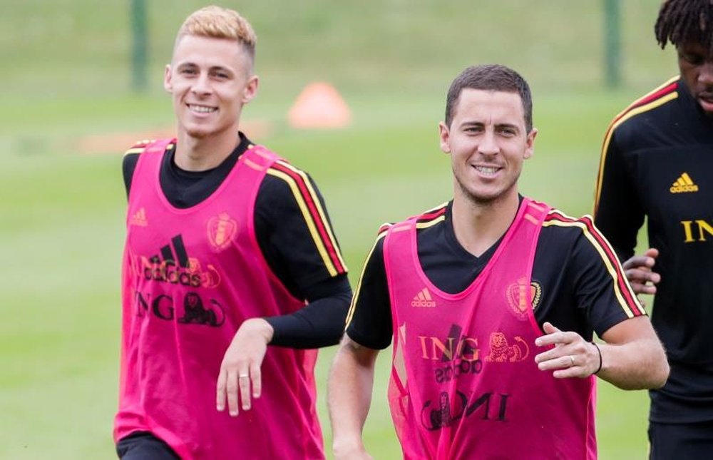 Thorgan y Eden Hazard han vuelto a un gran nivel. EFE