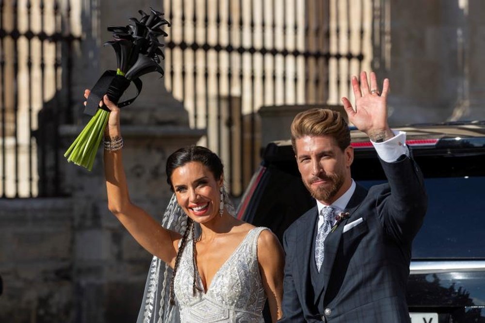 Sergio Ramos y Pilar Rubio se casaron en Sevilla. EFE
