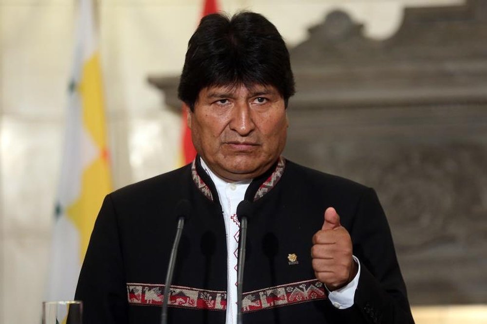 El fútbol boliviano y su carta a Evo Morales. EFE/Archivo